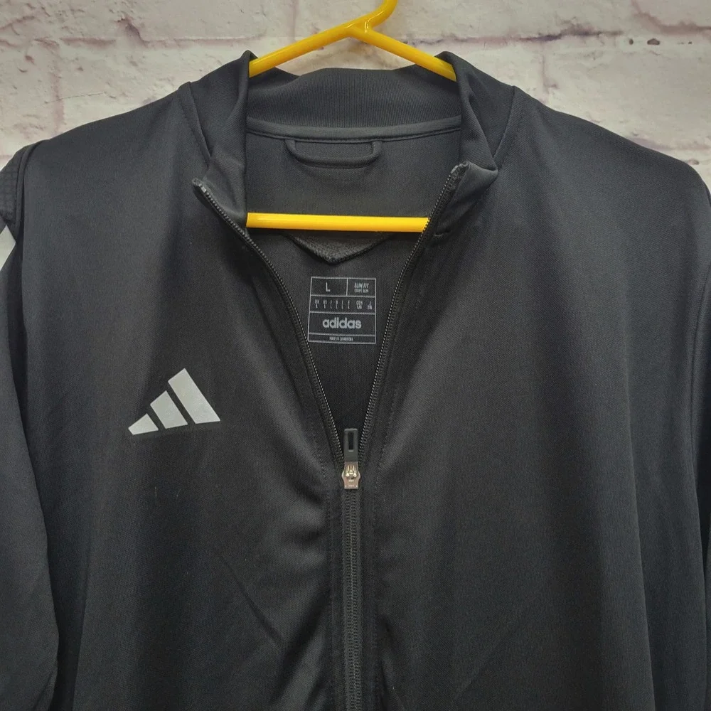 NEW Adidas Aeroready Tiro Track‎ Jacket Mens L Slim Fit Soccer Athletic Sporty